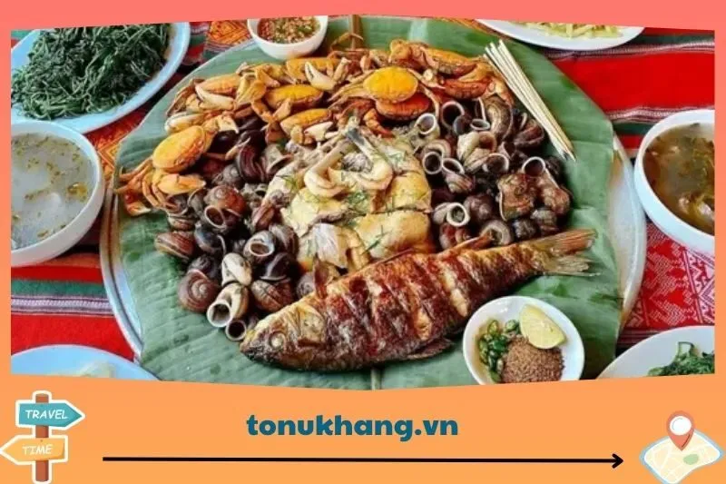 Ẩm thực đặc sắc tại thác Mu