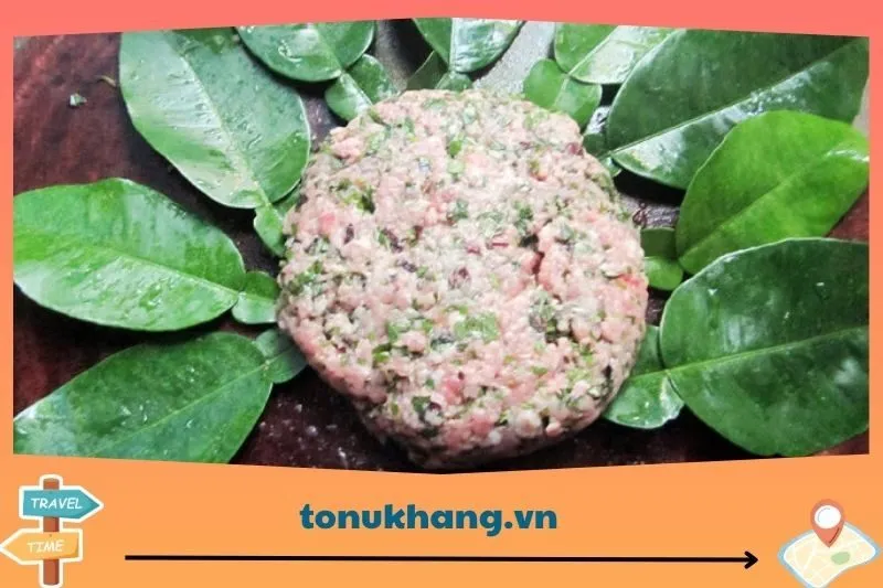Cách chế biến chả cuốn lá bưởi