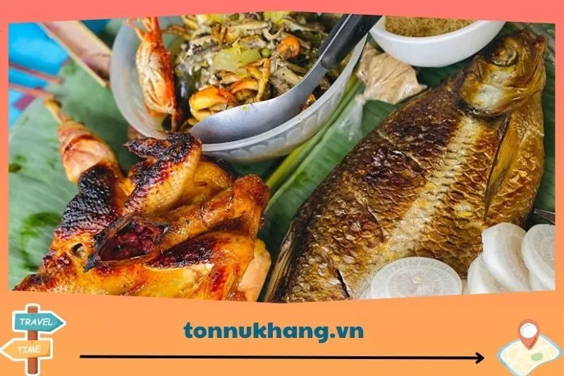 Đặc sản ẩm thực tại thác Thăng Thiên