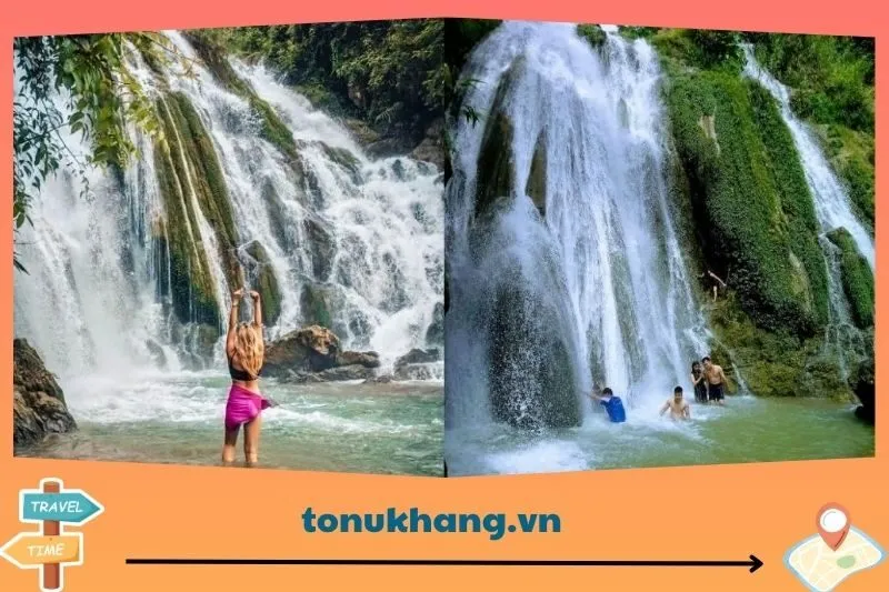 Tắm thác giải nhiệt