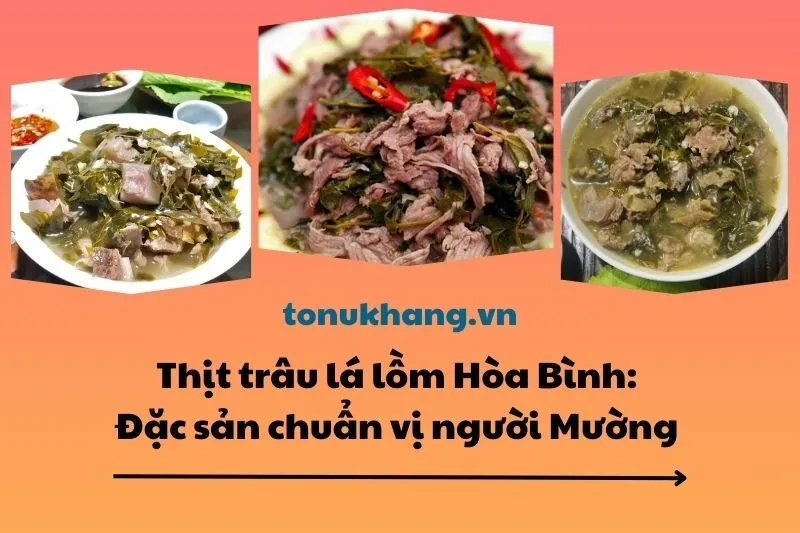 Thịt trâu lá lồm Hòa Bình: Đặc sản chuẩn vị người Mường 2025