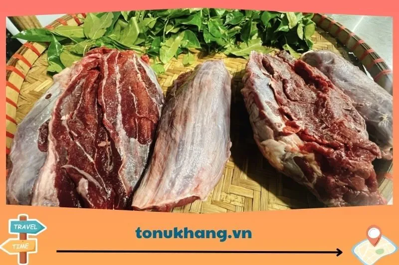 Thịt trâu lá lồm Hòa Bình là món gì?
